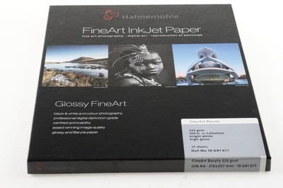 HAHNEMÜHLE FineArt Baryta 325g bright white high-gloss A4 25 Blatt