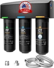 Sistema de filtro de agua Waterdrop TSA de 8 capas para debajo del fregadero