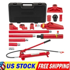 12 Ton Porta Power Kit Portable Hydraulic Jack Auto Body Frame Repair Kit Heavy