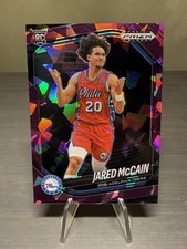 2024-25 Panini Prizm Black 80 Jared McCain Rookie Purple Ice Prizm #'d /149 (RC)