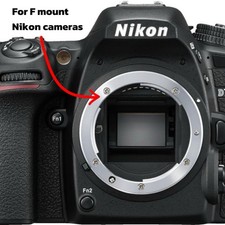 Custom Made Nikon F Mount Camera Body Cap   Fits D3500, D7500, D850 More