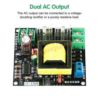 150W Inverter Boost Converter Transformer 12V to 110V 220V Inverter Boost Module