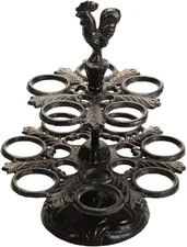 Sungmor Heavy Duty Cast Iron Eggs Holder Countertop Decor - Kitchen & Dining ...