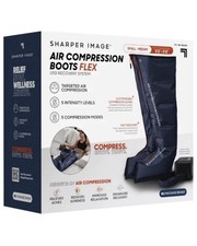 SM / M - L Sharper Image Powerboost Air Compression Boots Electric Leg Massager