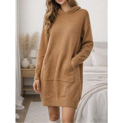 brown hoodie dress Verren Babydoll Dress in Tartan Brown – motelrocks-com-us