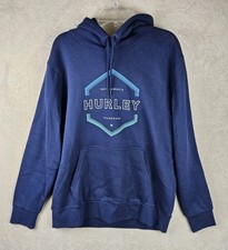 Hurley Long Sleeve Hooded Hoodie Sweatshirt Size L