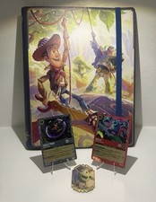 Disney Lorcana Best Buddies Bundle Wilds Unknown Promo, Pin, and Binder
