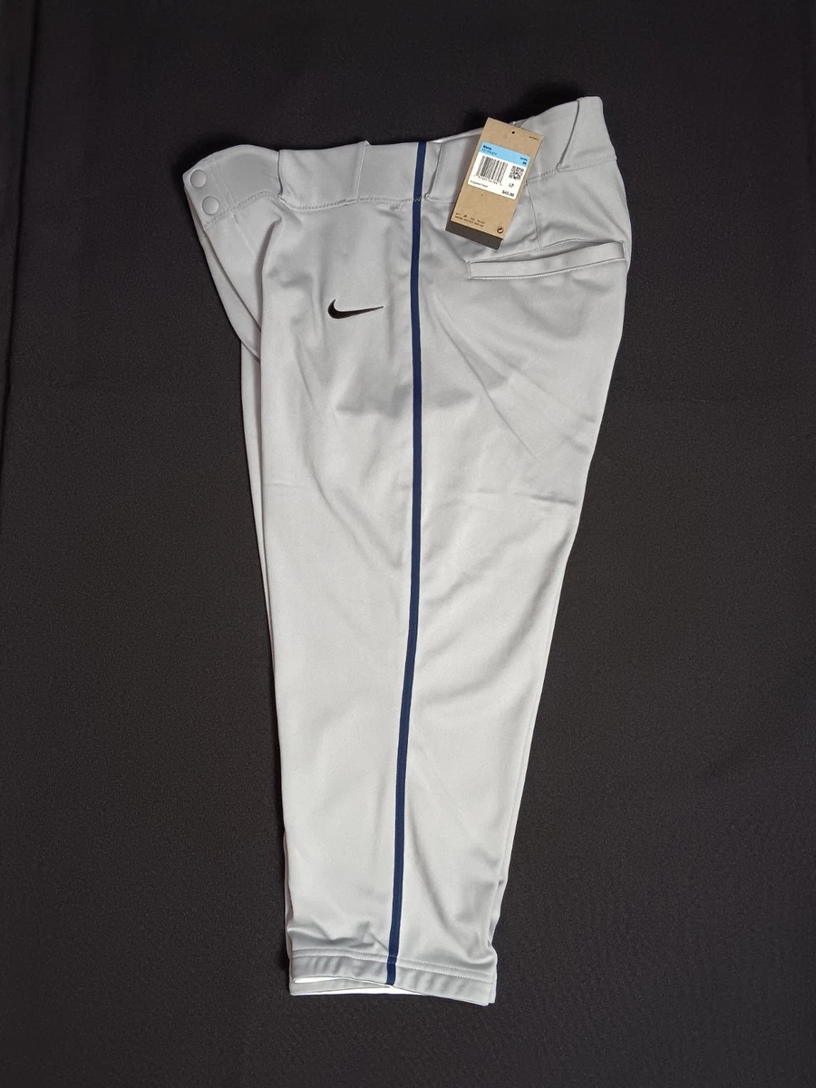 Teamwork Adult Baseball Pants Grey w/Black Pipe X-Large Open