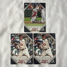 2019 Topps Ronald Acuna Jr. Ronald Acuna Jr. Player Highlights Braves 3 cards 