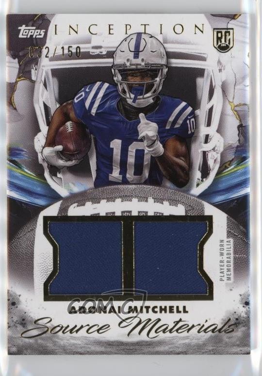 Adonai Mitchell Topps Inception Source Materials #SMAM Base