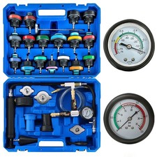 ATPEAM 28pcs Universal Radiator Pressure Tester Coolant Pressure Tester and V...