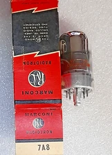 7A8 Marconi NOS Vacuum Tube B, TV-7D Tested - will combine shipping