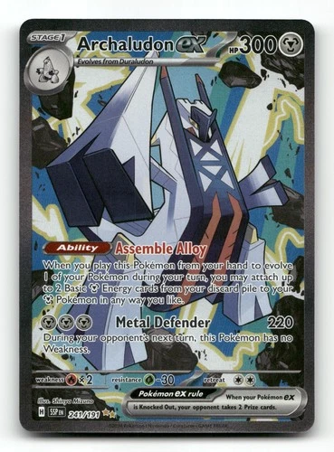 Archaludon ex 241/191 - Surging Sparks - Pokemon Card NM/M