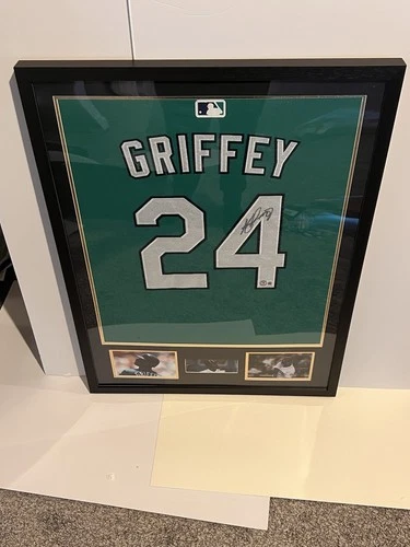 Ken Griffey Jr. Autographed Framed MLB Jersey Seattle Mariners Beckett BAS
