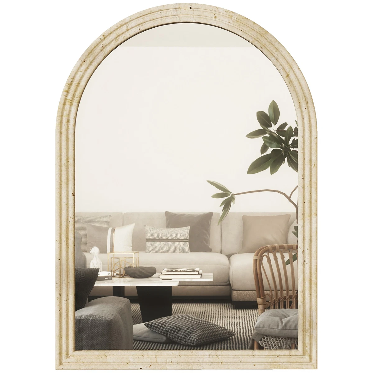 6/3Pc Wall Sticker specchi ad arco Retro Gothic Decor cattedrale specchi a forma di finestra specchio da parete decorativo per la casa artigianale  15