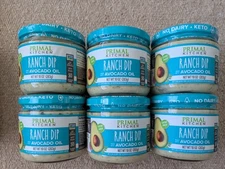 6 Pk- 10 Oz Primal Kitchen Keto Ranch Dip w Avocado Oil Keto Dairy & Gluten Free
