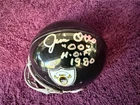 Jim Otto Signed Oakland Raiders Black Riddell Micro-helmet - HOF, AFL, Miami