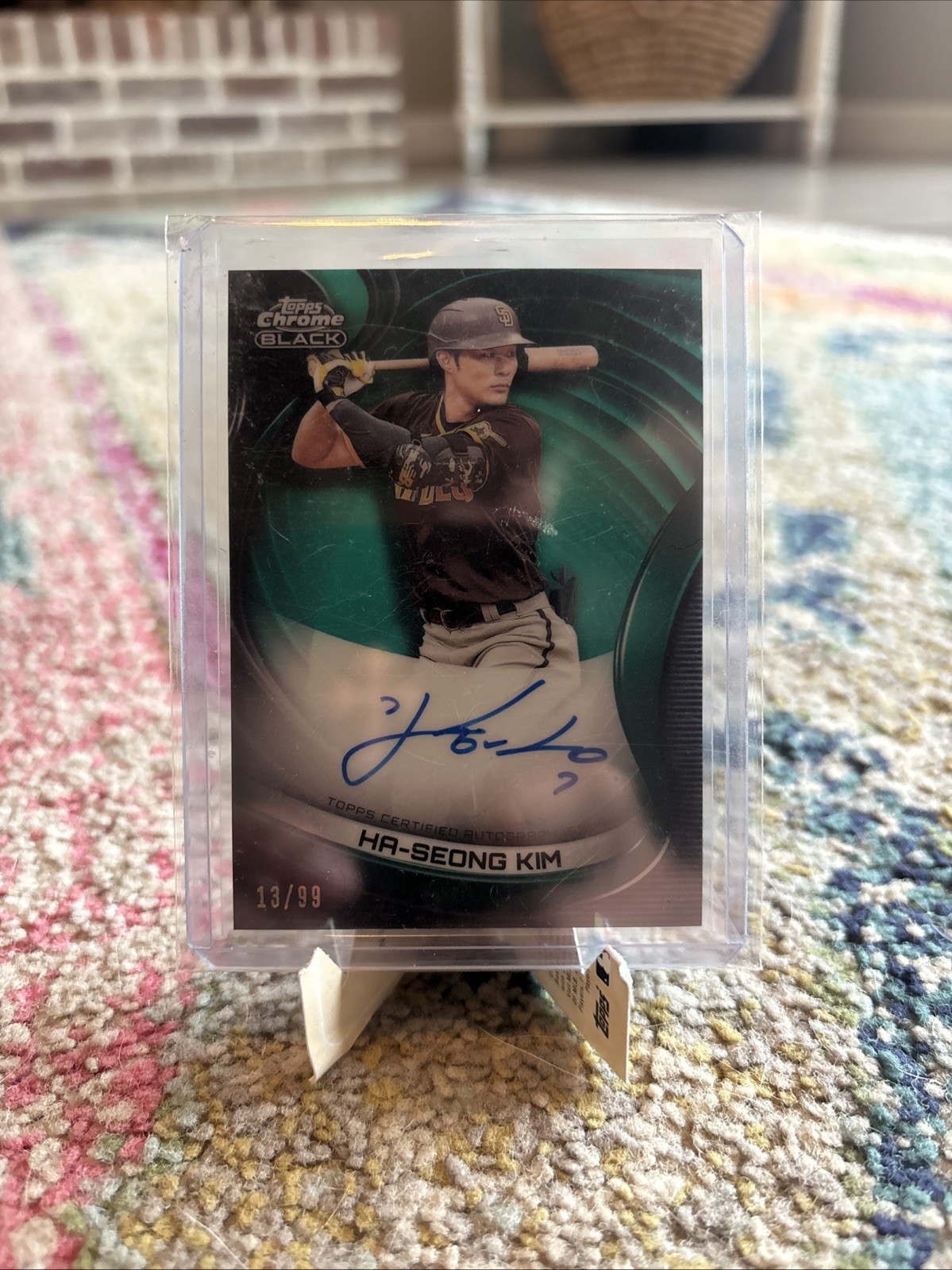 Ha Seong Kim Topps Chrome Black Autograph /99 HOT PULL