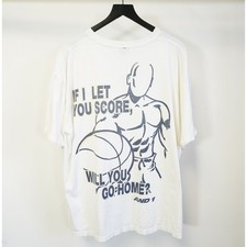 Vintage 90s AND1 Go Home Graphic Basketball T-Shirt Men's XXL USA Made White Y2K