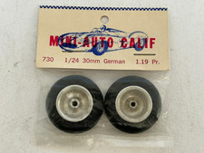 Mini-Auto Pair of Wheels Tries Aluminum for 1/24 scale slot cars NIB