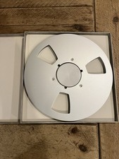 Ampex 10.5” 1/4 Inch Reel To Reel Metal Spool with box