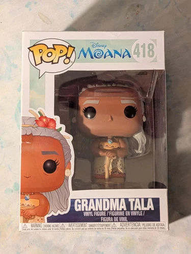 Funko Pop! Disney Moana 418 Grandma Tala Vinyl Figure Boxed Mint Collectible