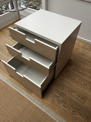 IKEA Nordli Kommode mit 3 Schubladen Weiß