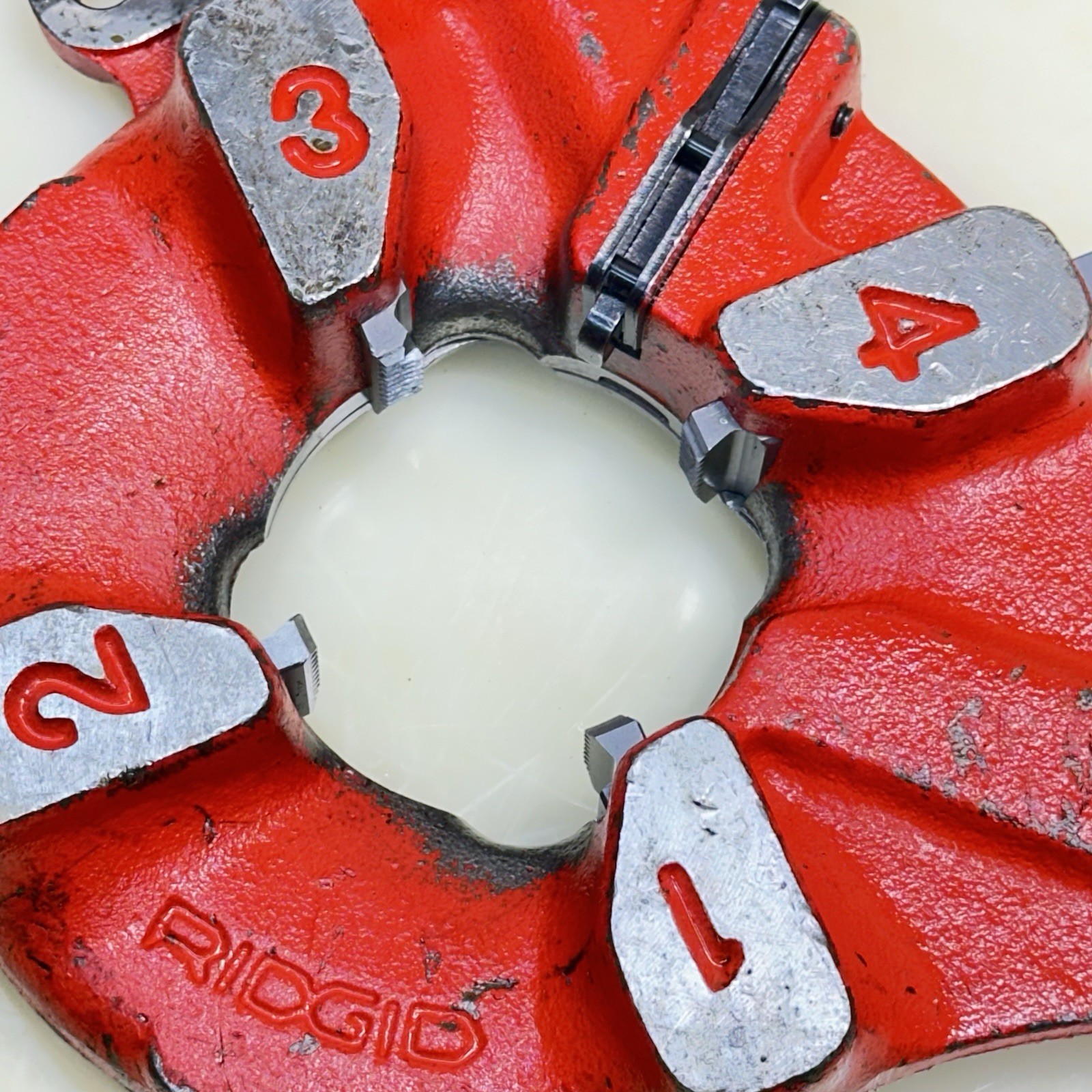 Ridgid 711 Pipe Threader Threading Die Head for 1224 1”- 2” Cap. Nice #7