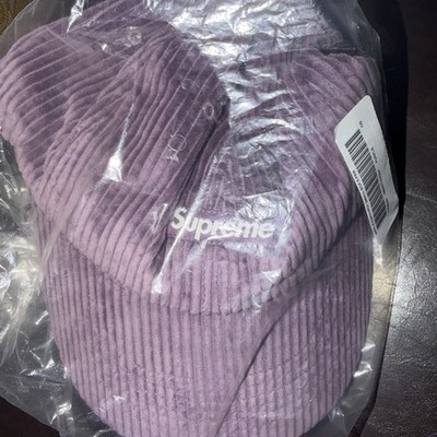 SUPREME RIPPLE CORDUROY SMALL BOX 6-PANEL HAT OS FW20 (AUTHENTIC