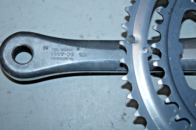 Shimano RX100 Double Drive-Side Crank-Arm Silver 175mm 53/42T