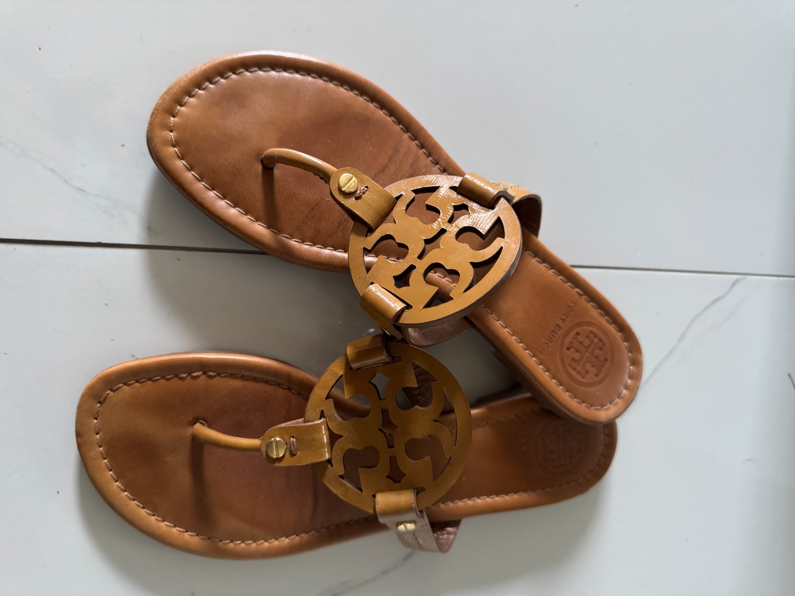 Tory Burch Miller Size 8 Women's Sandal - Brown (50008694)