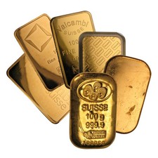 100 gram Gold Bar - Random Design 5323.71 per troy oz