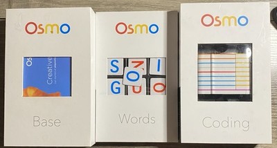 Osmo iPad Learning Games Bundle Base Words Coding Complete Homeschool STEM