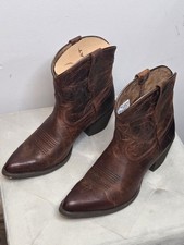 Ariat Maggie Sassy Women's Brown Leather Western Classic Cowboy Boots, 9 New