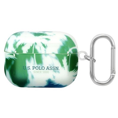 U.S Polo Hülle für Airpods Pro Palm Stoßfest Silikon Grün