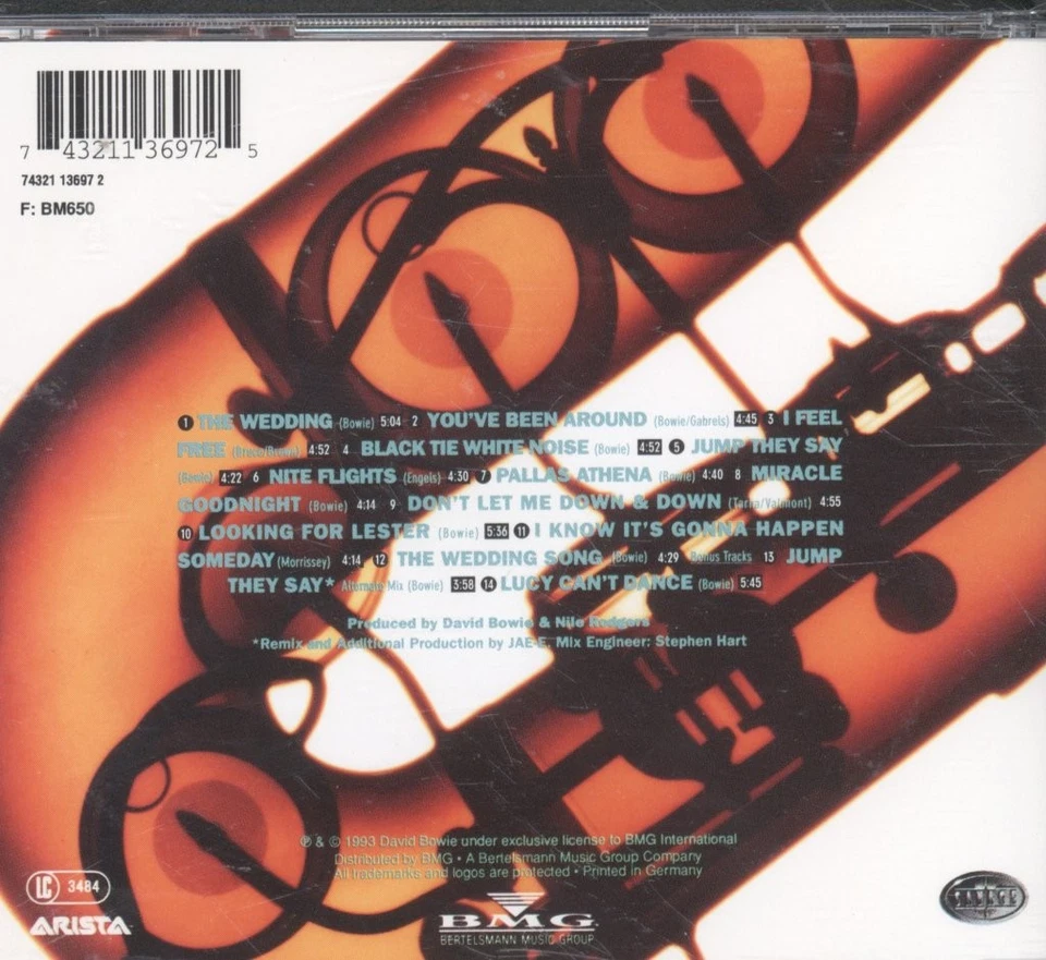 David Bowie Black Tie White Noise CD Europa Arista 74321136972 - Bild 2 von 3