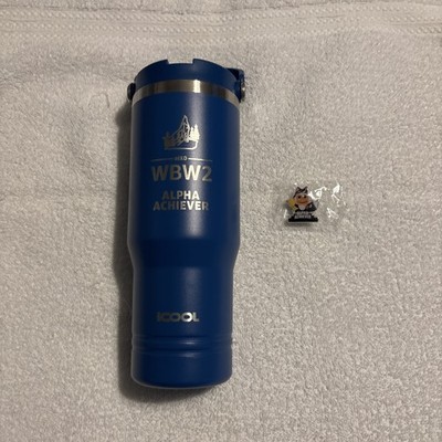 Amazon Logo Tumbler Blue Alpha Achiever And Pin New