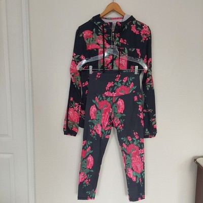 Albion Fit Antigua Floral Jacket and Leggings Set Size XS/Medium
