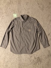 Carhartt Force Long Sleeve Relaxed Fit Button Down Vented Shirt Men's XL Logo