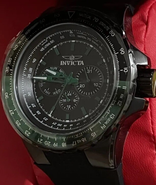 Invicta Avicta 39308 50mm BlackStainless Steel Case with Invicta Avicta 39308 50mm BlackStainless Steel Case with