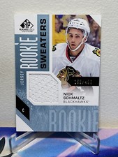 2016-17 UD SP GAME USED NICK SCHMALTZ #RS-NS ROOKIE SWEATERS JERSEY SP 152/499