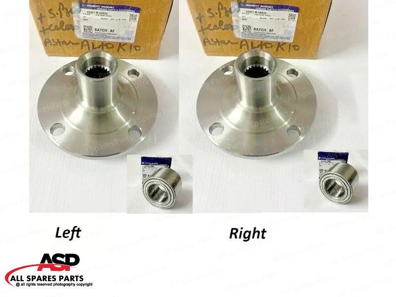 43421M68K00 Genuine Suzuki HUB, FRONT WHEEL+BEARING Left+Right