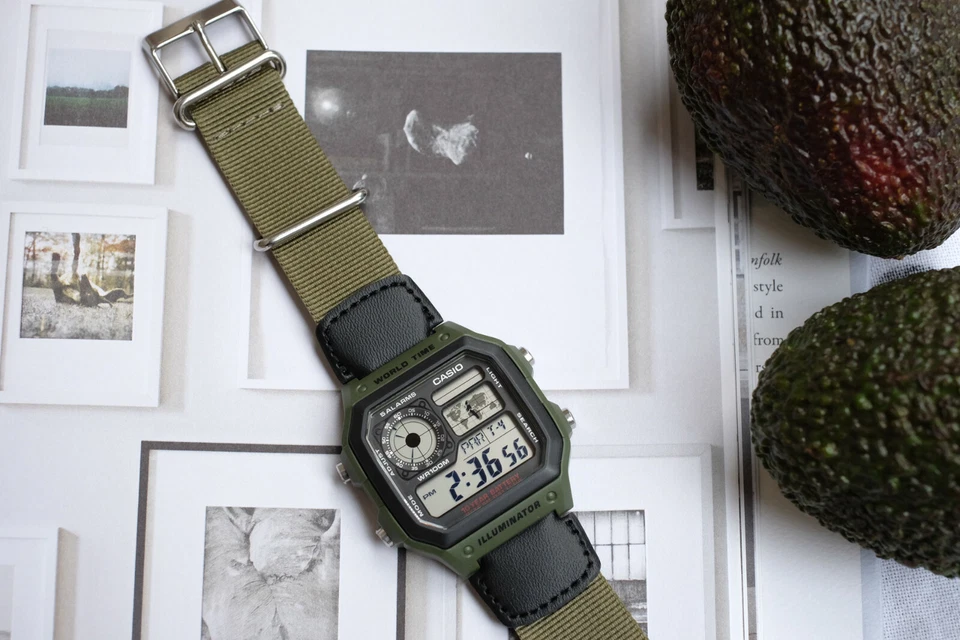 GENUINE Casio Digital Watch AE-1200WHB-3B Men's Sport Illuminator NEW FREE SHIP - image 3 of 4