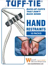 Tuff Tie - Hand Restraints - Police Force - Pack of 10 - Made in the USA