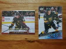2020 21 Upper Deck Dylan Coghlan Young Guns Lot! Base And Canvas #214 & C218