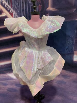 Barbie Mattel 1990s Era White Ballerina Type Dress Pretty