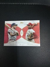2021 Topps On Demand Dynamic Duals #14 Stan Musial Bob Gibson Red /10