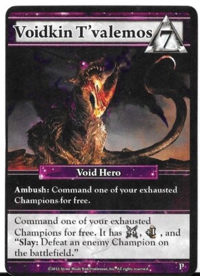 Ascension Tactics - Voidkin T'valemos Promo Card (Dice Tower 2023) Neu