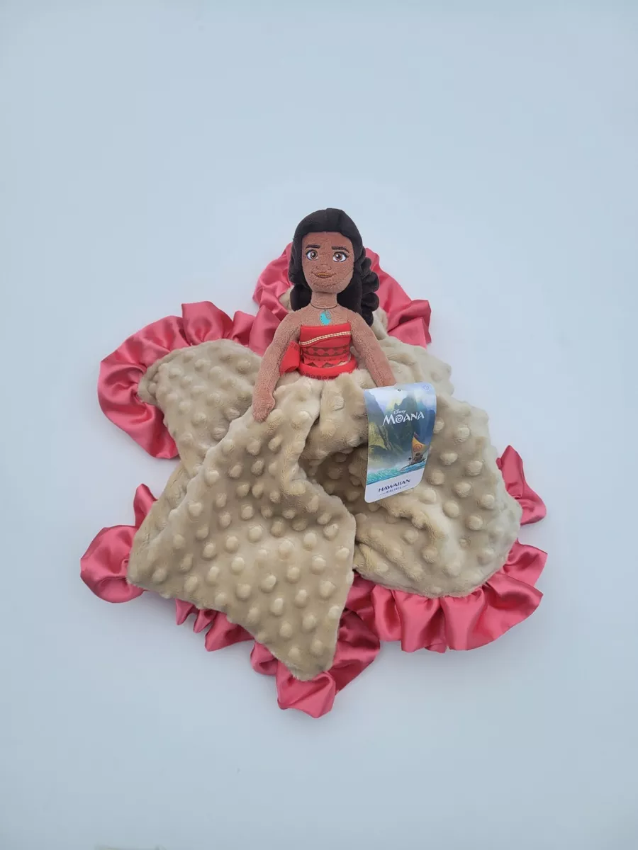Lovey Moana Plush Security Blanket for Babies Toddlers Cotton Moana and Maui