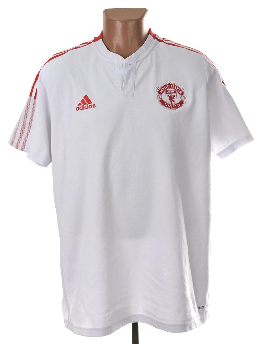 ウェア Manchester United Official Polo Shirt L MANCHESTER UNITED 2021/2022 FOOTBALL POLO SHIRT JERSEY